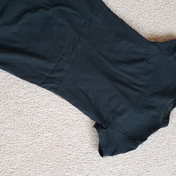 H&M Black Epaulettes Button Down Versatile Convertible Dress - Picture 16 of 16